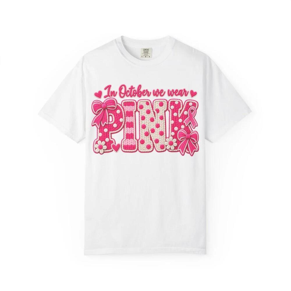In October We Wear T-Shirt Awareness Tee